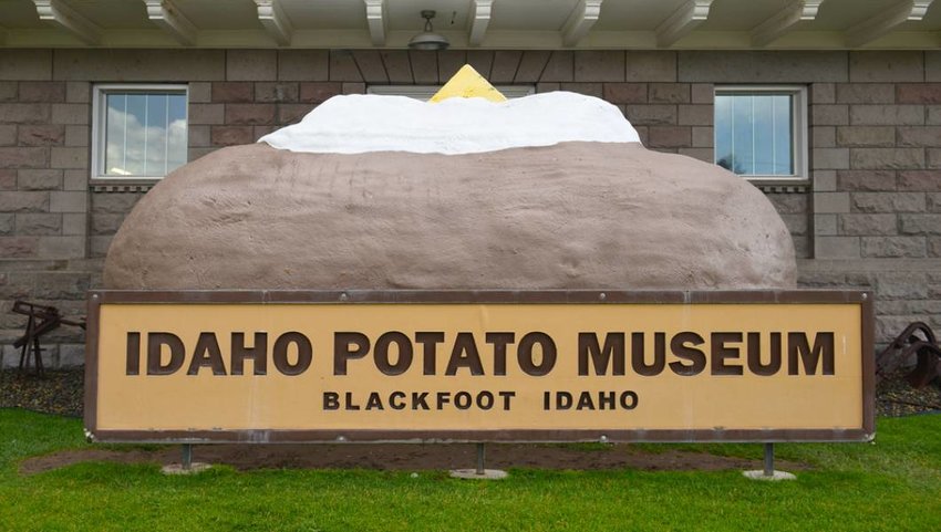 BLACKFOOT, IDAHO, Giant Baked Potato at the Idaho Potato Museum.
