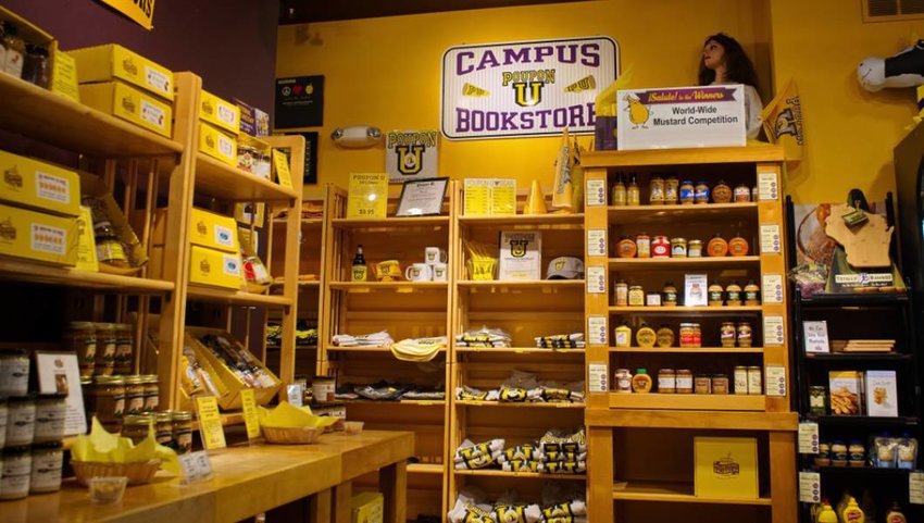 Middleton, WI, USA. Inside the National Mustard Museum.