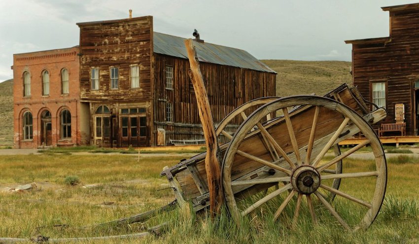 Abandoned storefronts in Bodie, California