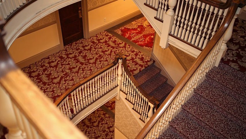 Staircases in a spiral in the Stanley Hotel