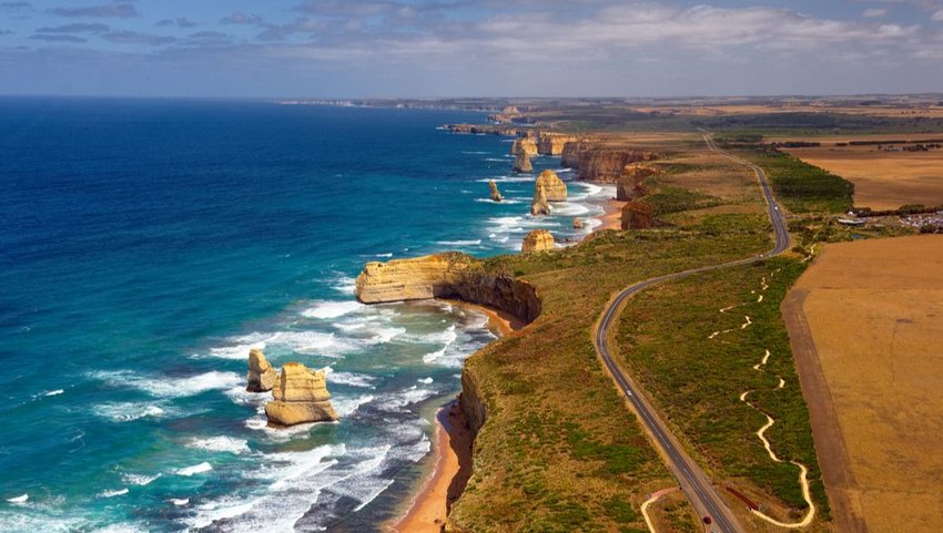 Great Ocean Road and the Twelve Apostles, Port Campbell National Park, Victoria, Australia