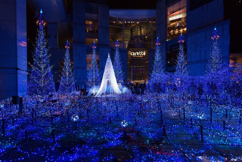 Christmas illumination in Tokyo, Japan