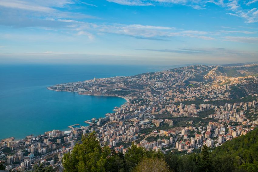 Jounieh View From Harissa Lebanon