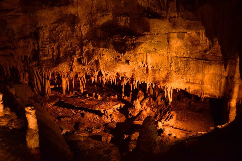 Inside of Mammoth Cave