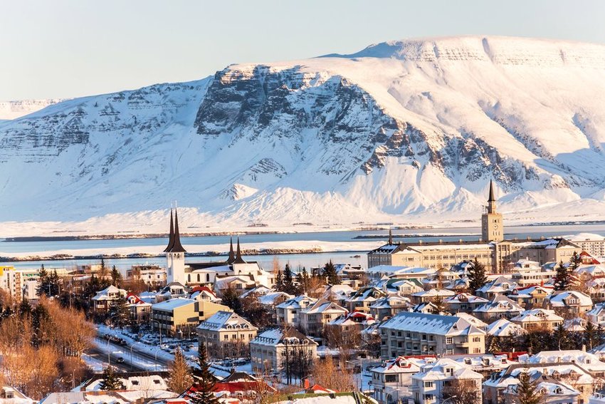 Reykjavik city view of Hallgrimskirkja, Iceland