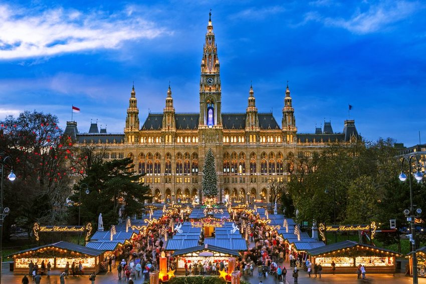 Christmas market in Vienna