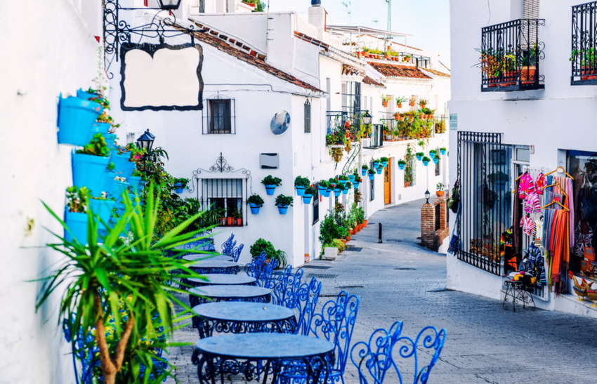 Charming white village in Andalusia, Costa del Sol