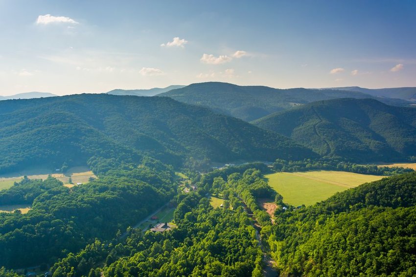 View from Seneca Rocks, Monongahela National Forest, West Virginia