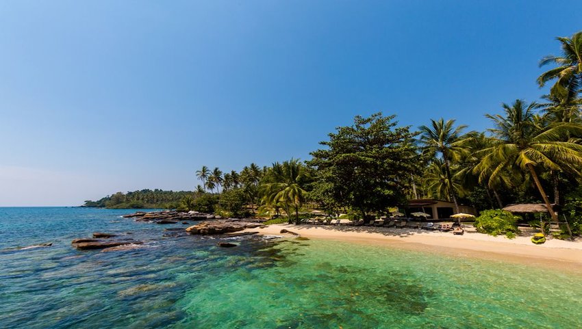 View of tropical waters along Ao Tapao beach