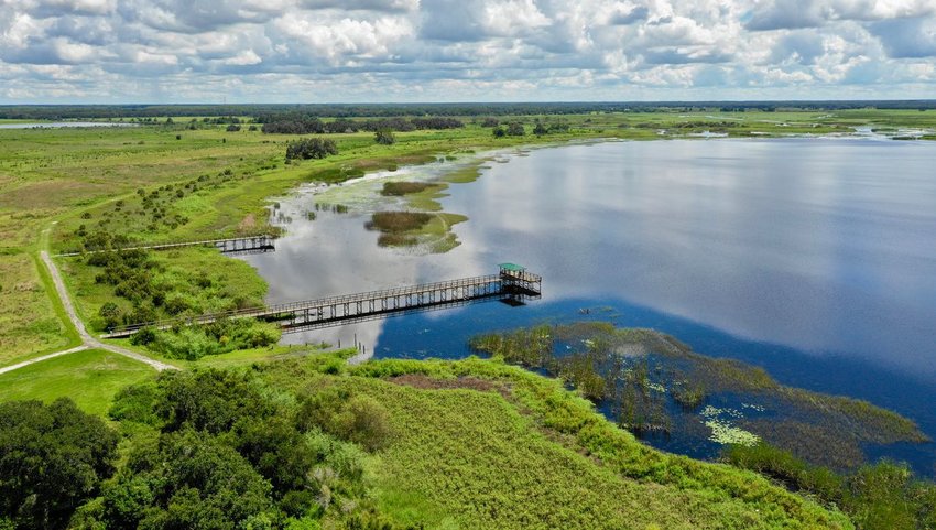 Aerial view of Everglades National Park