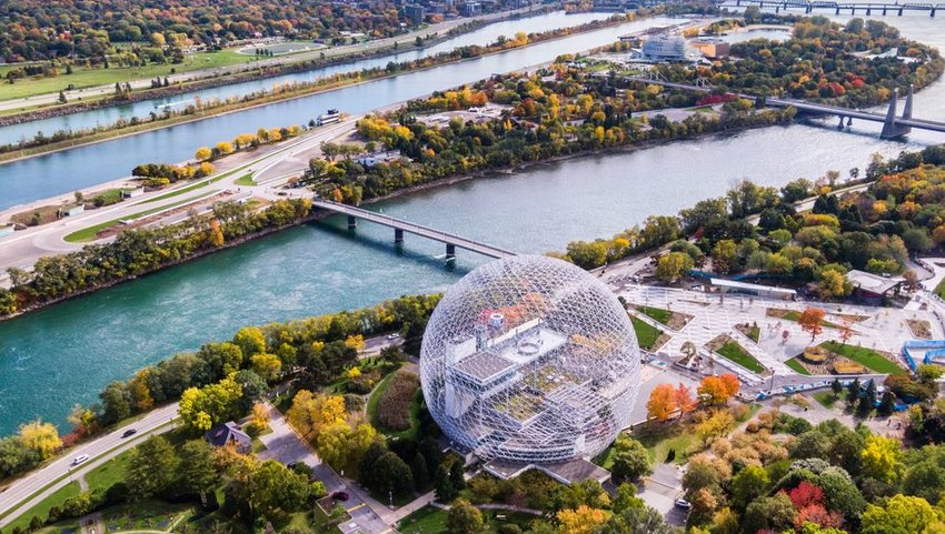 Aerial view of Montreal