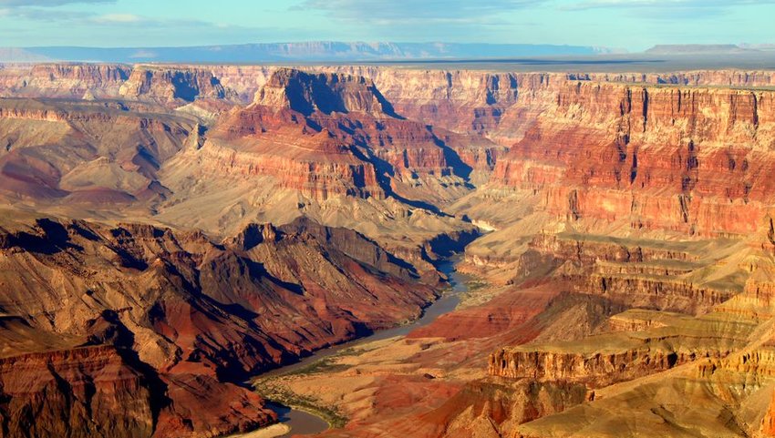 View from above Grand Canyon National Park