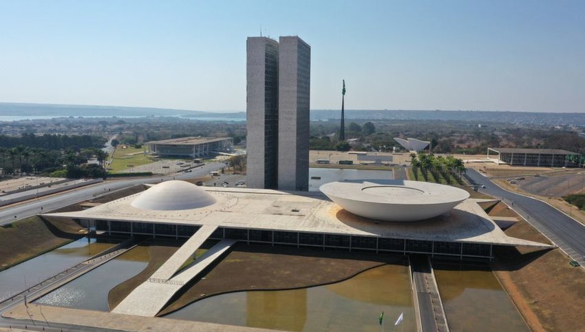 Aerial photo of the Congresso Nacional
