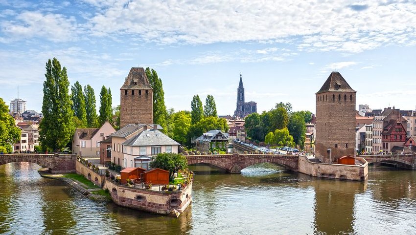 Strasbourg medieval bridge