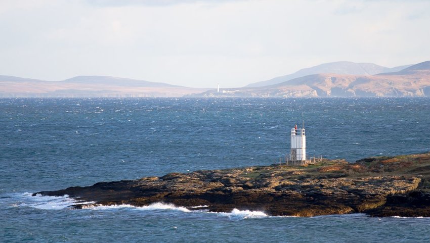 A lighthouse on Scalasaig, Colonsay