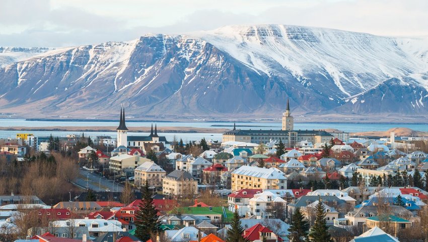 Town of Reykjavík, Iceland 