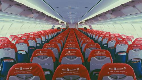 Interior of an empty plane 