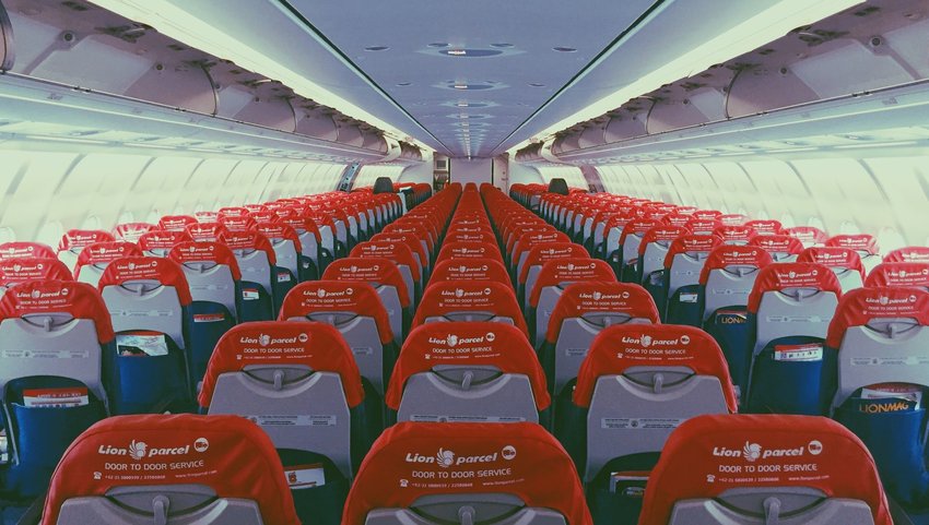 Interior of an empty plane 