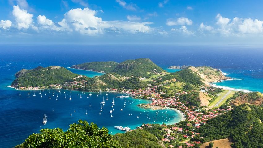 Town of Guadeloupe from above