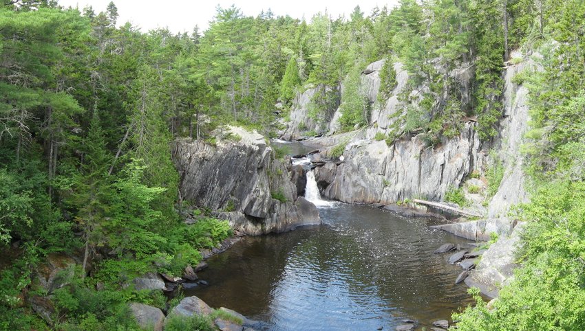 Billings Falls in the Gulf Hagas, Maine