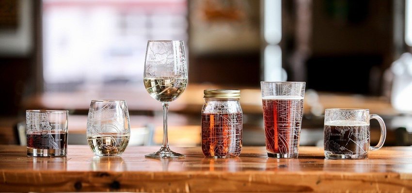 Revisit Your Favorite Cities With This Gorgeous Etched Glassware
