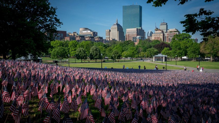 Boston Common on Memorial Day