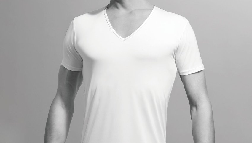 MEN'S AIRISM V NECK SHORT SLEEVE T-SHIRT