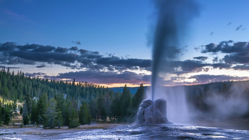 Lone Star Geyser, Yellowstone. Photo by Kris Wiktor.