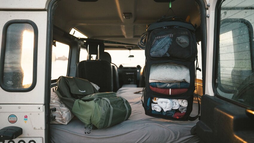 backpack travel closet