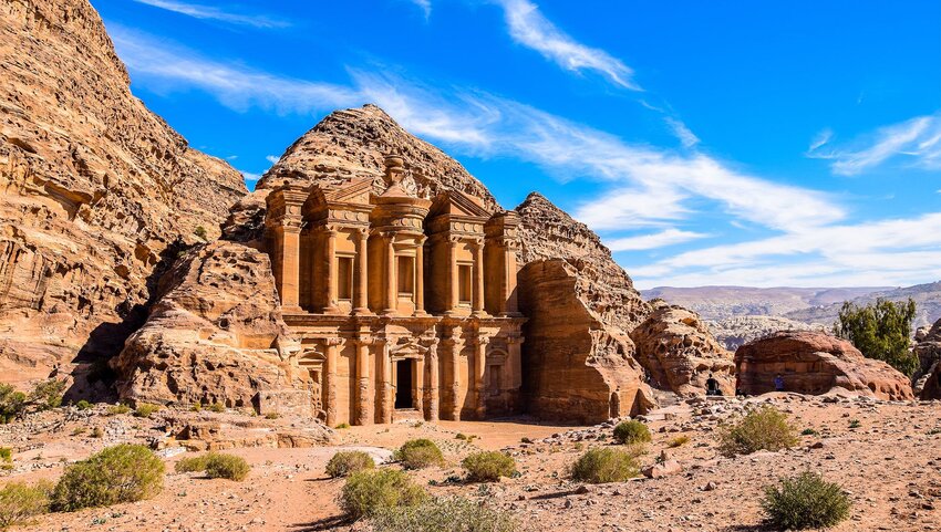 Jordan's Petra on a sunny day.