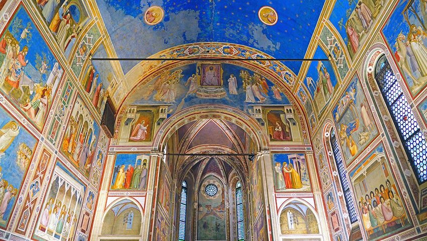 Một chu kỳ bích họa của Giotto trong Nhà nguyện Scrovegni.