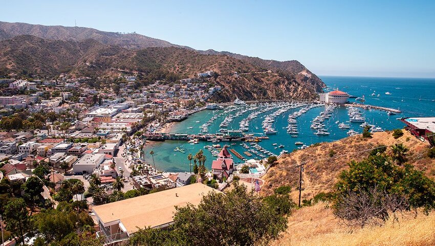 View of Catalina Island intlet.