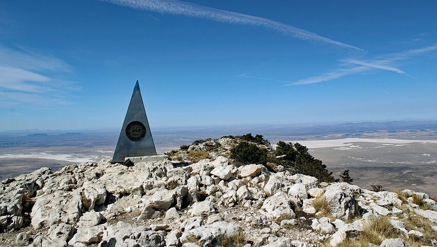 The Summit of Guadalupe Peak in Texas.