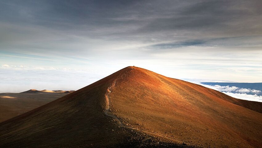 Mauna Kea at sunset.