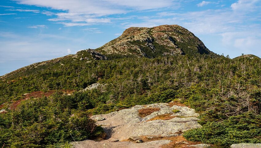 View towards the summit of Mount Mansfield.