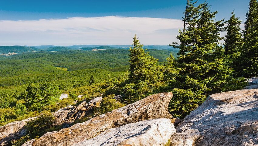 View from the top of Spruce Knob, West Virginia.