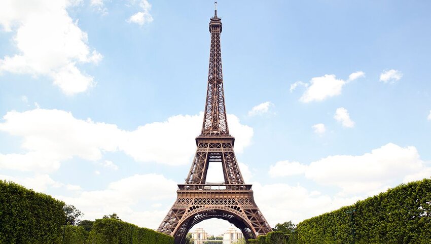 Eiffel Tower in Paris, France. 