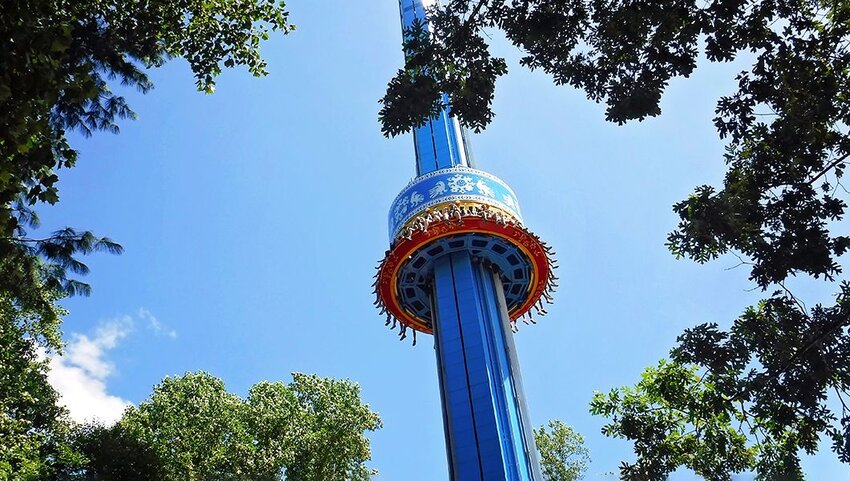 Busch Gardens drop tower ride.