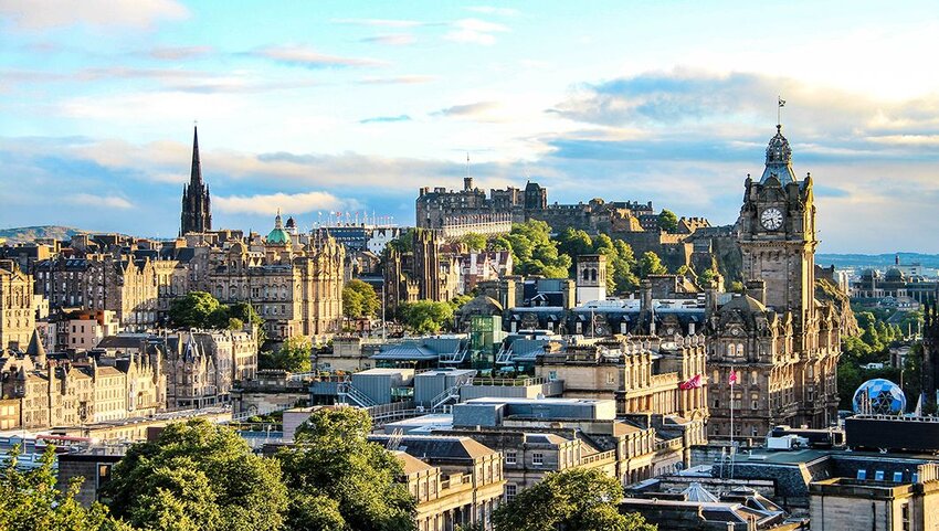 View of Edinburgh.