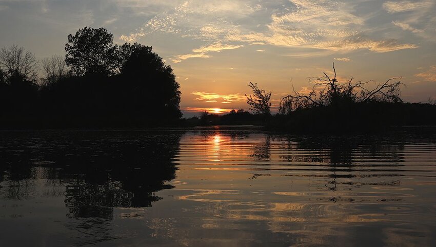 Beaver Island State Park summer sunset.