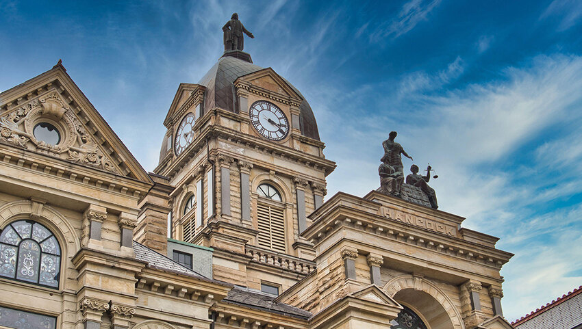 The Hancock County Courthouse is a historic courthouse in Findlay, Ohio