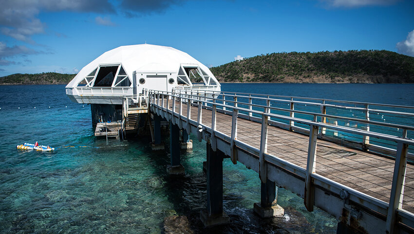 The Coral World Undersea Observatory Tower.