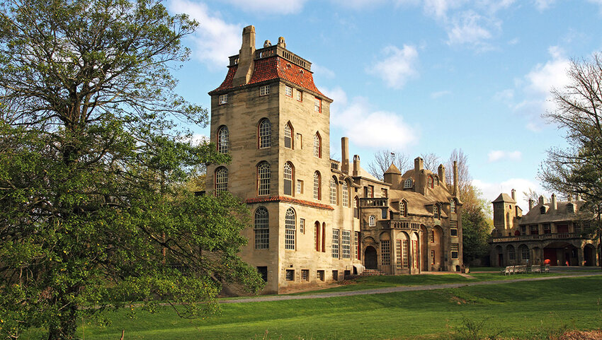 Exterior of Fonthill Castle. 