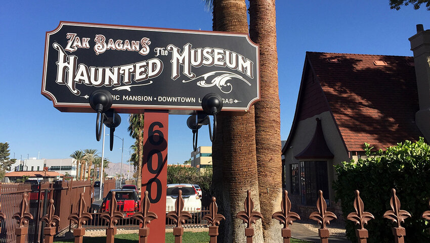 Zak Bagan's The Haunted Museum Entrance Sign.