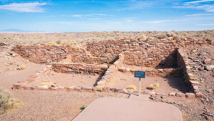  Indian ruins in Homolovi State Park.