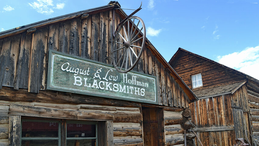 Blacksmith shop in  South Park City.