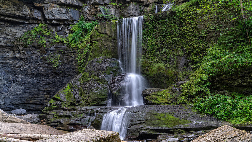 Cowshed Falls at Fillmore Glen State Park.