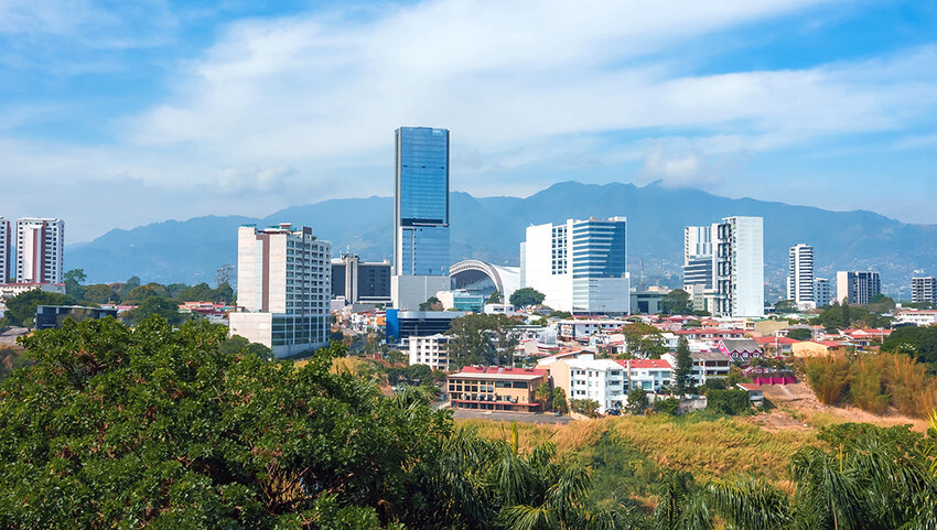 San Jose, Costa Rica skyline.
