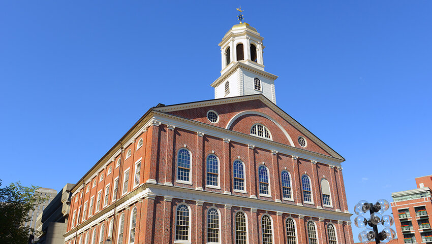 Exterior of Faneuil Hall Marketplace.
