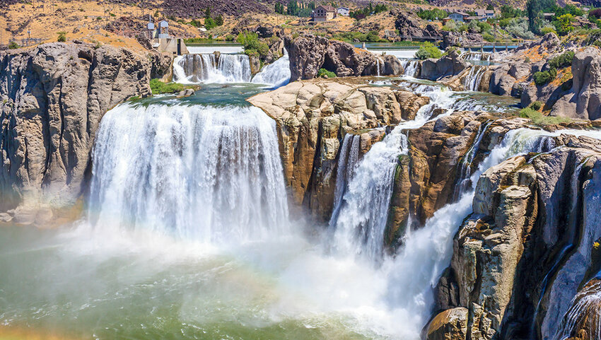 Closeup of Shoshone Falls.